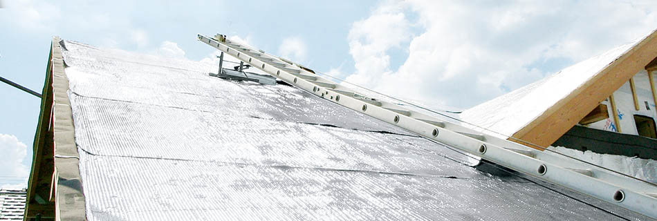 アルミ遮熱材［アストロフォイル］屋根への施工イメージ